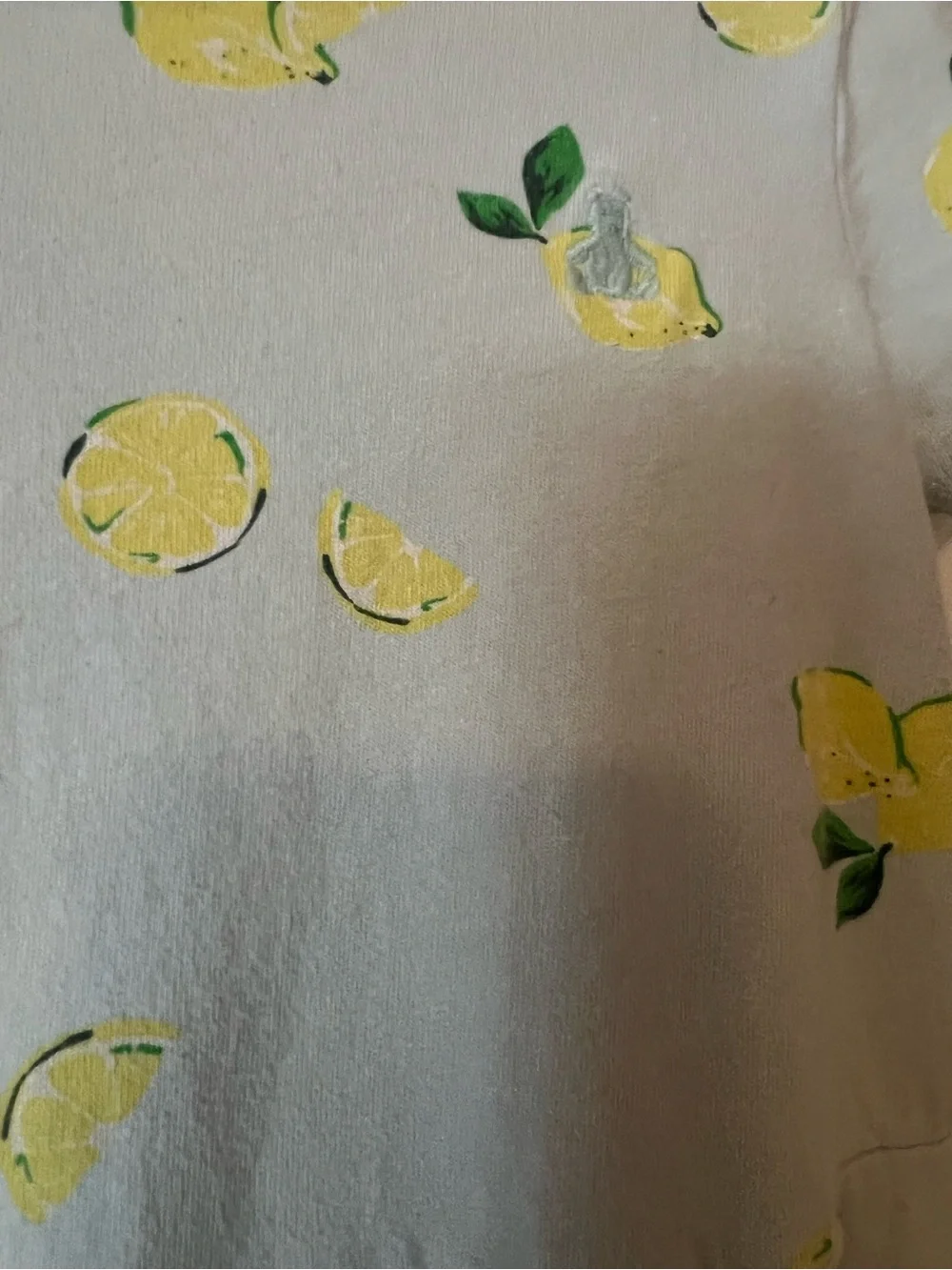 GAP Light Blue Dress with Yellow Lemon Print